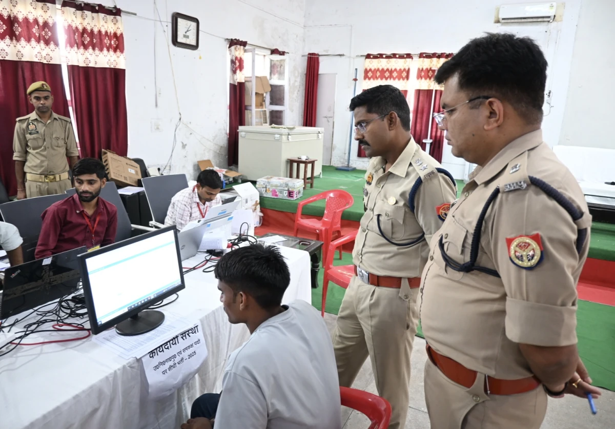 पुलिस लाइंस में उप निरीक्षक सीधी भर्ती-2025 की डीवी/पीएसटी का एसएसपी ने किया निरीक्षण