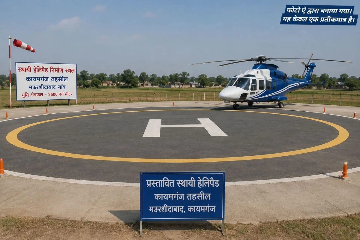 कायमगंज को मिली बड़ी सौगात, बनेगा स्थायी हेलीपैड
