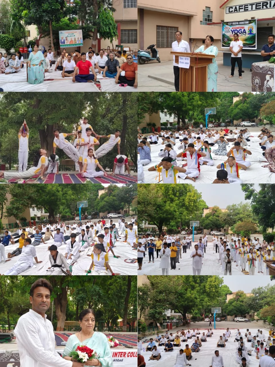 अंतरराष्ट्रीय योग दिवस पर सीपी विद्या निकेतन में योग का संदेश, डॉ. मिथलेश अग्रवाल बोले— योग सम्पूर्ण चिकित्सा विज्ञान और जीवन जीने की कला