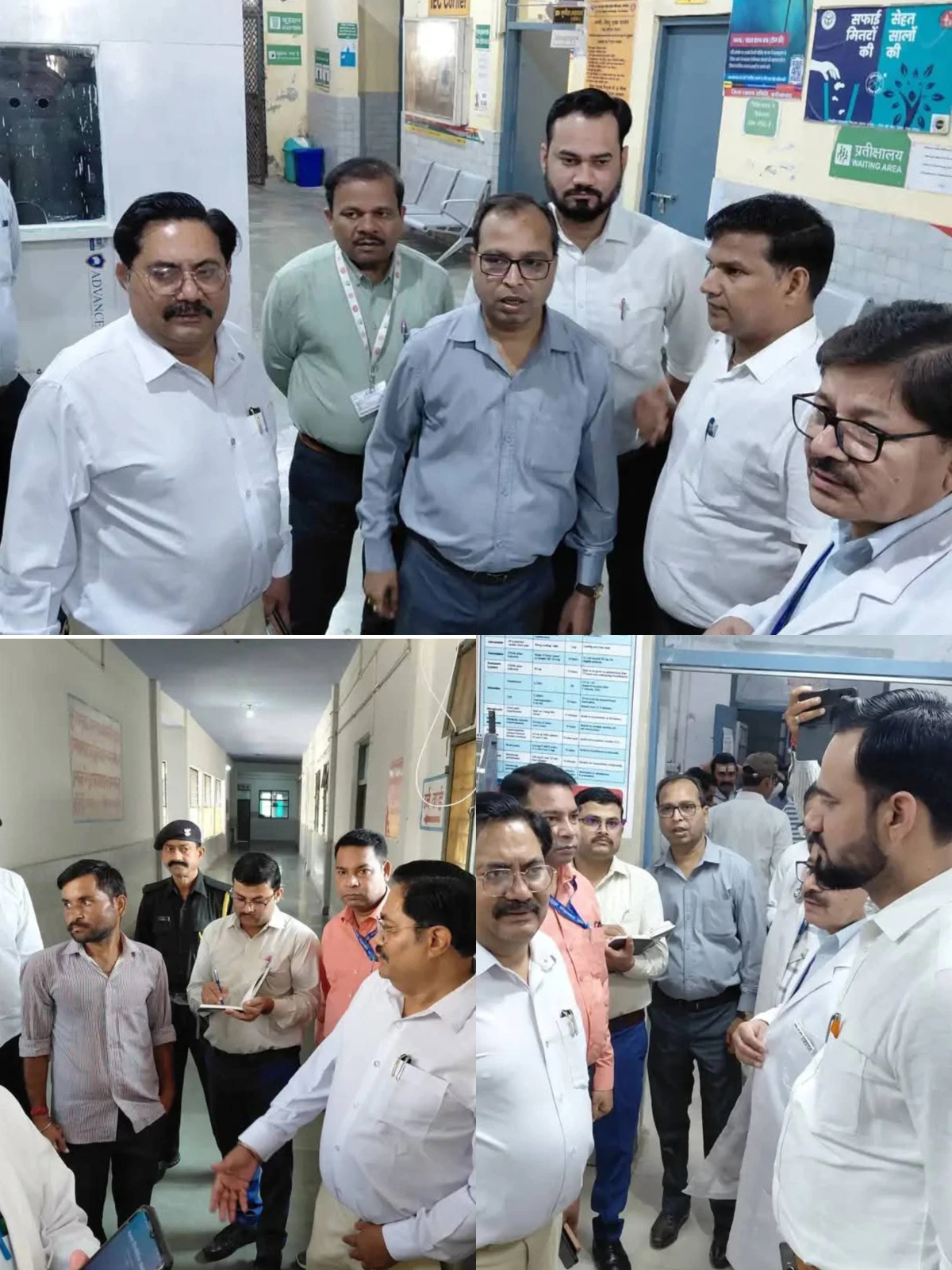 लोहिया अस्पताल में सीएमओ का औचक निरीक्षण, तंबाकू खाते मिले तीमारदार पर लगाया जुर्माना