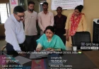 Kasganj news डॉ. बीलारानी,  मुख्य चिकित्साधिकारी, जनपद कासगंज द्वारा मुख्यमंत्री आरोग्य मेले का निरीक्षण किया गया। 