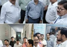 लोहिया अस्पताल में सीएमओ का औचक निरीक्षण, तंबाकू खाते मिले तीमारदार पर लगाया जुर्माना