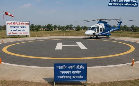 कायमगंज को मिली बड़ी सौगात, बनेगा स्थायी हेलीपैड