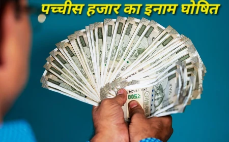 वांछित अपराधी पर 25 हजार रुपये का इनाम घोषित