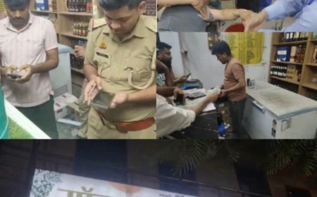 शराब की दुकान में दबंगों का तांडव: सेल्समैन को बेरहमी से पीटा, बचाव में आए ठेका संचालक भी घायल