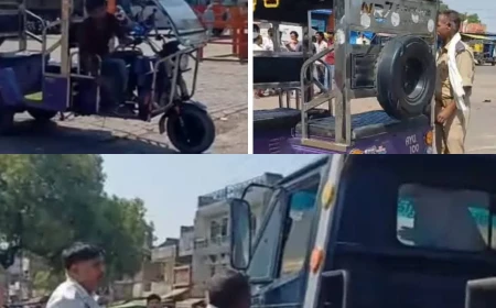 अवैध पार्किंग, बिना दस्तावेज़ और नियमों के उल्लंघन पर सख्ती, कई वाहन किए गए सीज