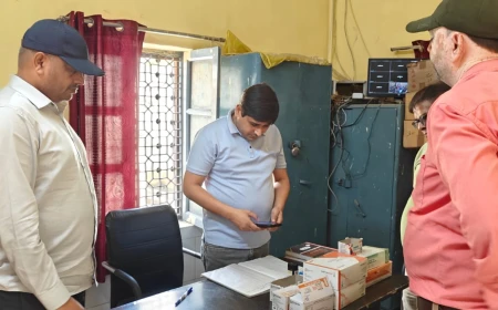 एटा: पीएचसी मिरहची में औचक निरीक्षण, लापरवाही पर लैब टेक्नीशियन का वेतन रुका