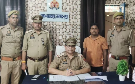25 हजार के इनामिया आरोपी को पुलिस ने किया गिरफ्तार, कुल्हाड़ी बरामद