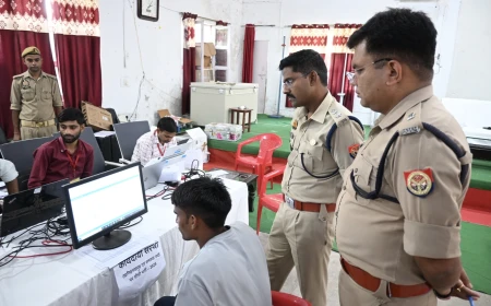 पुलिस लाइंस में उप निरीक्षक सीधी भर्ती-2025 की डीवी/पीएसटी का एसएसपी ने किया निरीक्षण