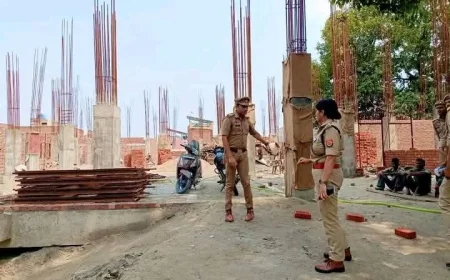 थाना निर्माण कार्य में लापरवाही नहीं होगी बर्दाश्त: एसपी आरती सिंह