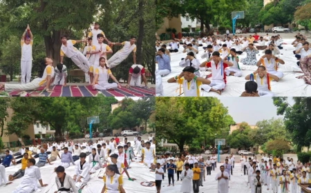 अंतरराष्ट्रीय योग दिवस पर सीपी विद्या निकेतन में योग का संदेश, डॉ. मिथलेश अग्रवाल बोले— योग सम्पूर्ण चिकित्सा विज्ञान और जीवन जीने की कला