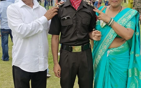 फिरोजाबाद के लाल अखिल यादव ने बढ़ाया जनपद का गौरव, भारतीय सेना में लेफ्टिनेंट पद पर हुए नियुक्त