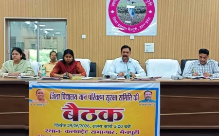 मैनपुरी में अनफिट स्कूली वाहनों के संचालन पर रोक, लापरवाही बरतने वाले प्रबंधकों पर होगी सख्त कार्रवाई