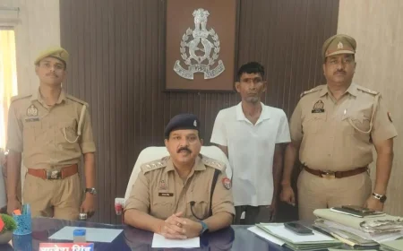 25 हजार के इनामी आरोपी को अवैध तमंचे समेत दबोचा