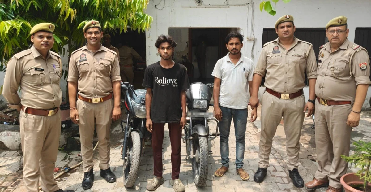 चोरी की दो बाइक सहित दो आरोपी गिरफ्तार