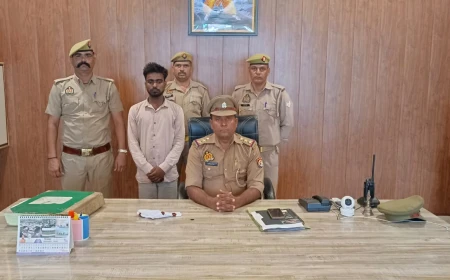 अवैध तमंचा व कारतूस सहित युवक गिरफ्तार, जलेसर पुलिस ने की कार्रवाई