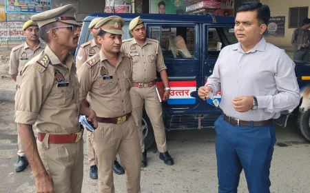 कांवड़ यात्रा की तैयारियों का एएसपी ने लिया जायजा