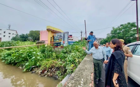 डीएम ने नालों, एसटीपी और गौशाला का किया निरीक्षण, लापरवाही पर सख्त चेतावनी