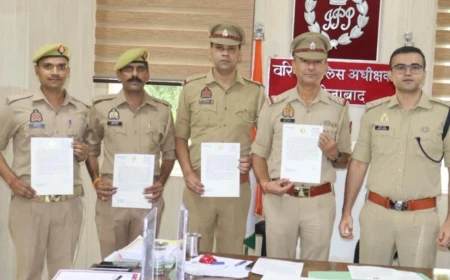 आरव हत्याकांड में त्वरित विवेचना और प्रभावी पैरवी करने वाली शिकोहाबाद पुलिस टीम सम्मानित