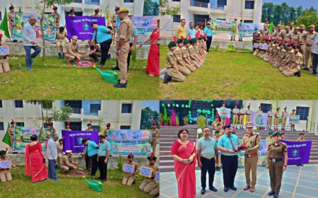 वन महोत्सव पर विद्यार्थियों ने लगाया पौधारोपण, पर्यावरण संरक्षण का लिया संकल्प