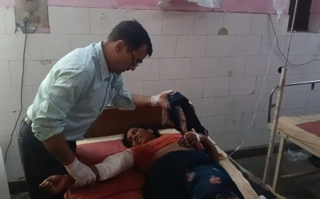 Farrukhabad News : संदिग्ध परिस्थितियों में महिला को लगी गोली, लोहिया अस्पताल रेफर