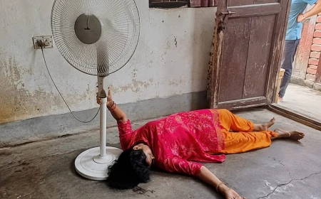फर्राटा पंखे में उतरे करंट से महिला की मौत, तीन बच्चों के सिर से उठा मां का साया