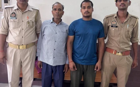 जानलेवा हमले के दो वांछित आरोपी अवैध तमंचे सहित गिरफ्तार