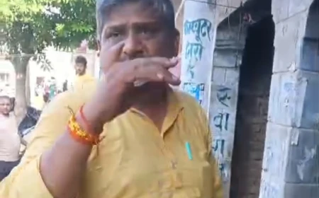 भाजपा नेता की दबंगई एक दर्जन से ज़्यादा गुंडों के बल पर अवैध कब्ज़ा करने का प्रयास दुकानों के ताले तोड़ने व जान से मारने की दी धमकी