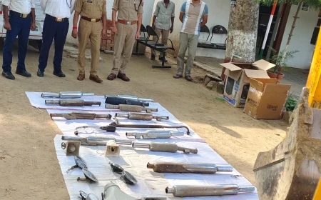 वीआईपी कल्चर और ध्वनि प्रदूषण के खिलाफ कार्रवाई, बुलडोजर से नष्ट किए गए साइलेंसर और हूटर