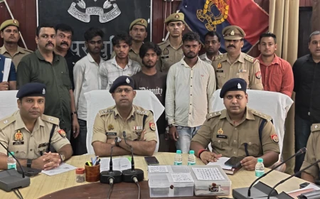 दिनदहाड़े लूट करने वाले चार शातिर बदमाश 24 घंटे में  गिरफ्तार, भारी मात्रा में माल बरामद