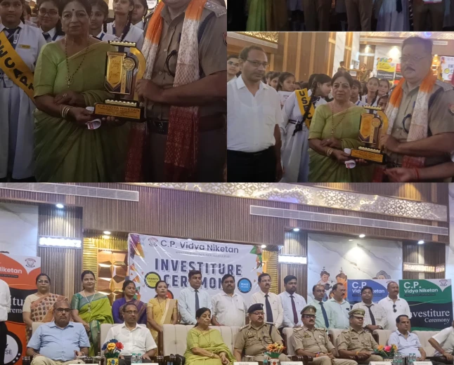 सी.पी. विद्या निकेतन में भव्य अलंकरण समारोह, नई छात्र परिषद ने ली नेतृत्व व अनुशासन की शपथ