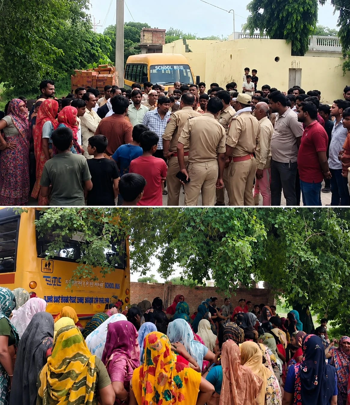 Etah News : नौसिखिए ड्राइवर की लापरवाही एवं बस पर परिचालक ना होने के कारण राज कमल पब्लिक स्कूल की बस से हादसा, 5 वर्षीय मासूम की मौत