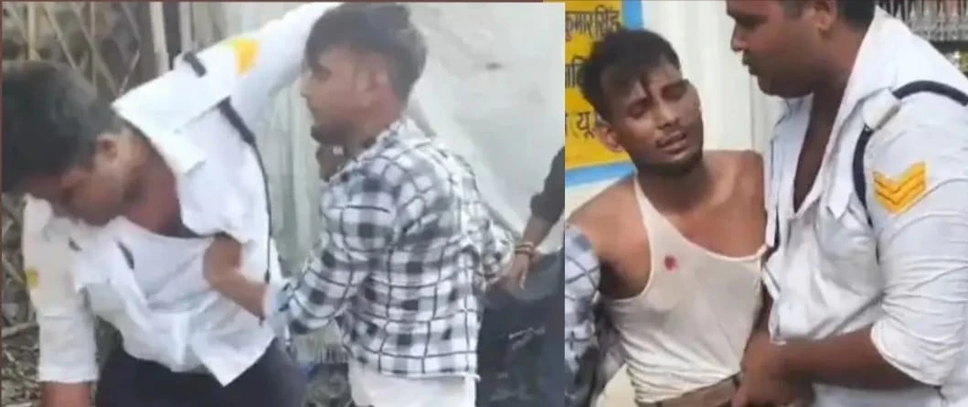 ट्रैफिक कांस्टेबल से मारपीट और वर्दी फाड़ने के मामले में आरोपी युवक, पिता और भाई हिरासत में