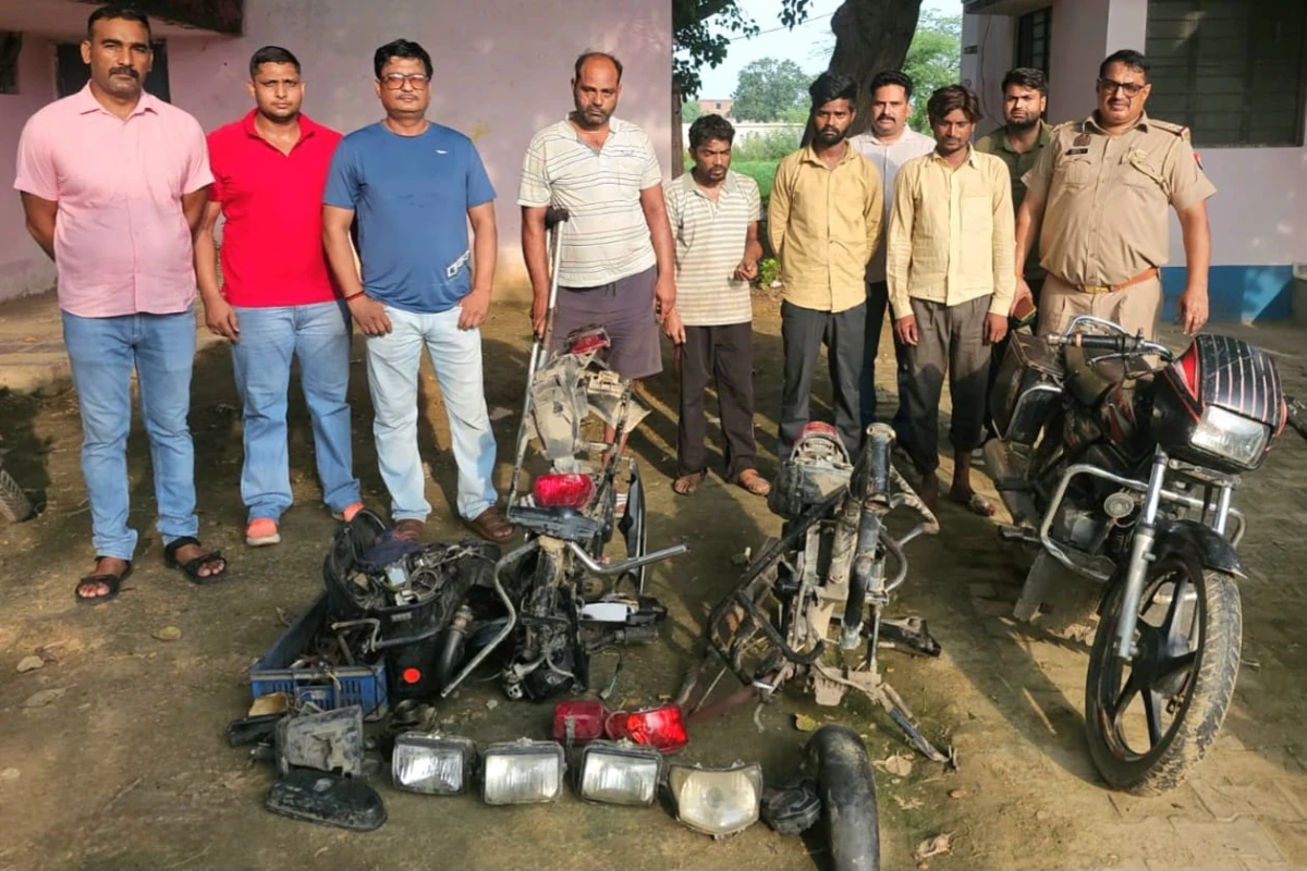 मैनपुरी पुलिस ने वाहन चोरी और अवैध हथियार के साथ चार गिरफ्तार