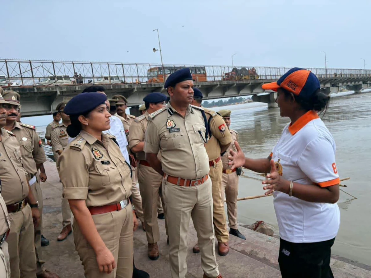 पांचालघाट पर पुलिस का ‘ऑपरेशन सुरक्षा’: डीआईजी-एसपी ने परखी व्यवस्था