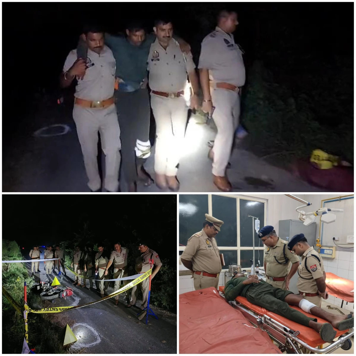 अलीगंज में पुलिस-बदमाशों के बीच मुठभेड़, पैर में गोली लगने से एक बदमाश गिरफ्तार