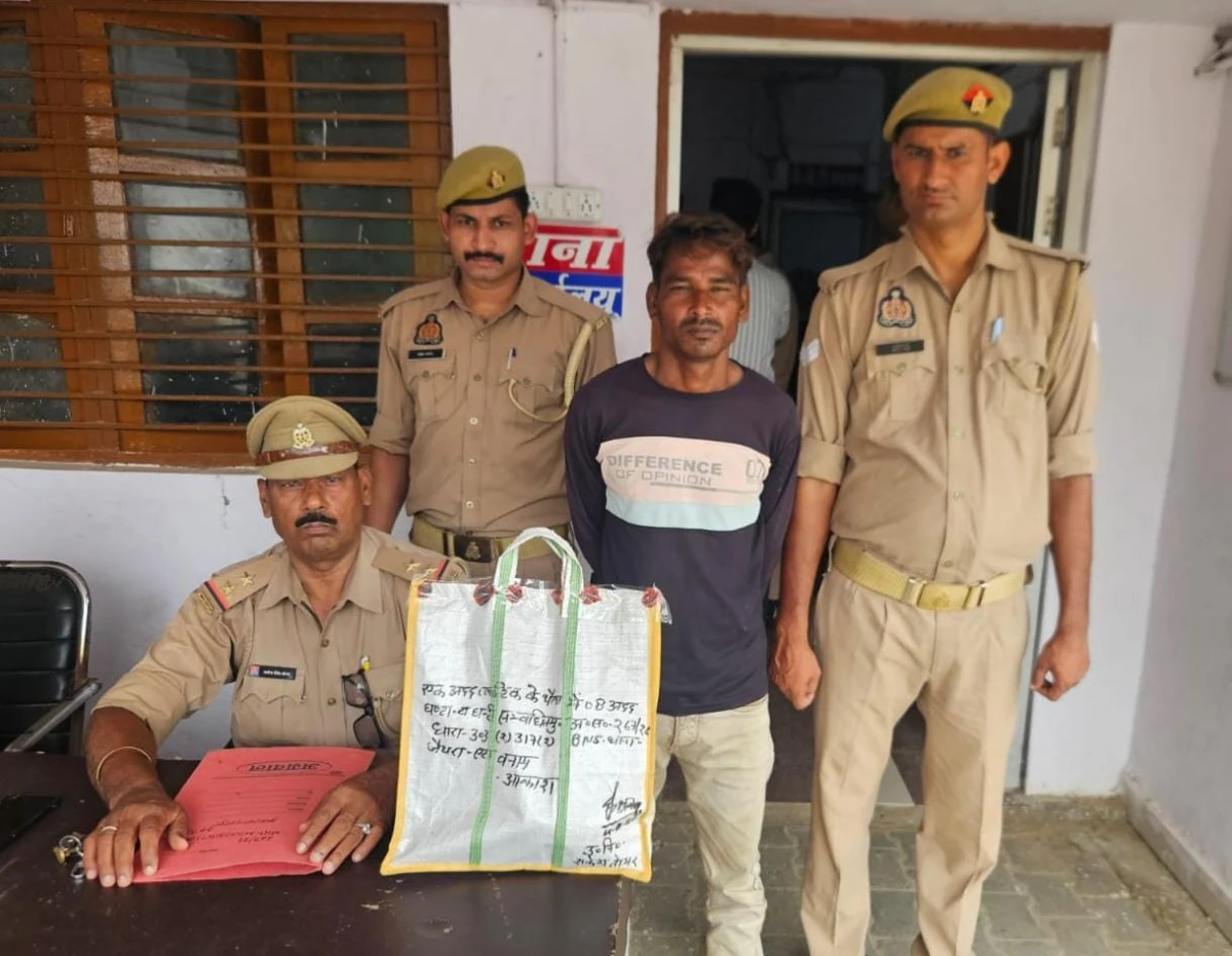 जैथरा पुलिस ने 24 घंटे में घंटा चोरी का खुलासा, आरोपी गिरफ्तार