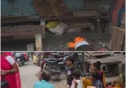 यात्रियों का प्रतीक्षालय बना बाबा का डेरा, सड़क किनारे बसों का इंतजार कर रहे यात्री