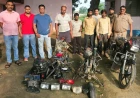 मैनपुरी पुलिस ने वाहन चोरी और अवैध हथियार के साथ चार गिरफ्तार