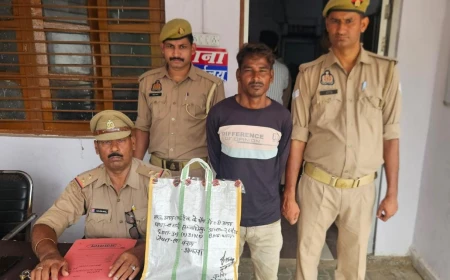 जैथरा पुलिस ने 24 घंटे में घंटा चोरी का खुलासा, आरोपी गिरफ्तार