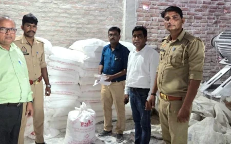 Mainpuri News :  आपकी रोटी में टेलकम पाउडर? मैनपुरी में 2150 किलो मिलावटी पाउडर के साथ अवैध आटा निर्माण इकाई सील