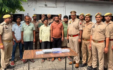 Etah News : जुआ खेलते 11 आरोपी गिरफ्तार, 1.02 लाख रुपये और छह मोबाइल बरामद