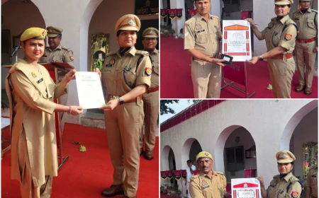 स्वतंत्रता दिवस पर फतेहगढ़ पुलिस लाइन में देशभक्ति का भव्य आयोजन