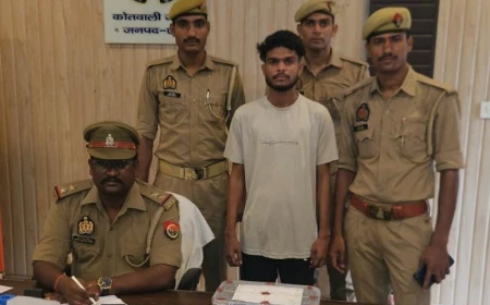 जैथरा पुलिस ने 6 अवैध तमंचों व 2 कारतूस के साथ शातिर अभियुक्त को किया गिरफ्तार