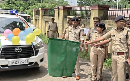सुरक्षित सड़कों की ओर बड़ा कदम: मैनपुरी पुलिस अधीक्षक ने आधुनिक इंटरसेप्टर वाहन को दिखाई हरी झंडी