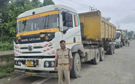 ओवरलोडिंग, टैक्स चोरी और अवैध संचालन पर परिवहन विभाग की बड़ी कार्रवाई, कई वाहन सीज
