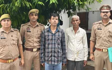 फर्जी दस्तावेज तैयार कर बैनामा करने के मामले में दो वांछित गिरफ्तार
