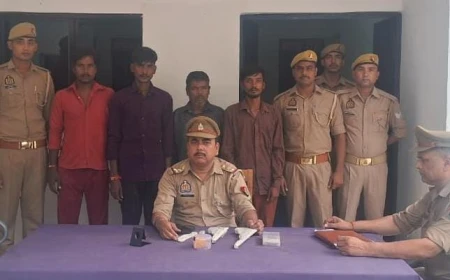 एटा पुलिस की बड़ी कार्रवाई: राजा का रामपुर में चोरी का खुलासा, 4 गिरफ्तार