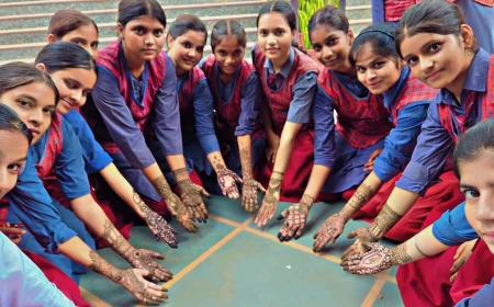 130 छात्राओं ने लिया प्रतिभाग, विजेता छात्राओं को किया गया सम्मानित