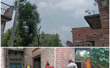 आजादी के 79 साल बाद भी गगइयाँ में अंधेरा! 11000 की लाइन गांव के ऊपर से गुजरी, फिर भी घरों में बिजली नहीं—मोमबत्ती और डिब्बी के सहारे जिंदगी